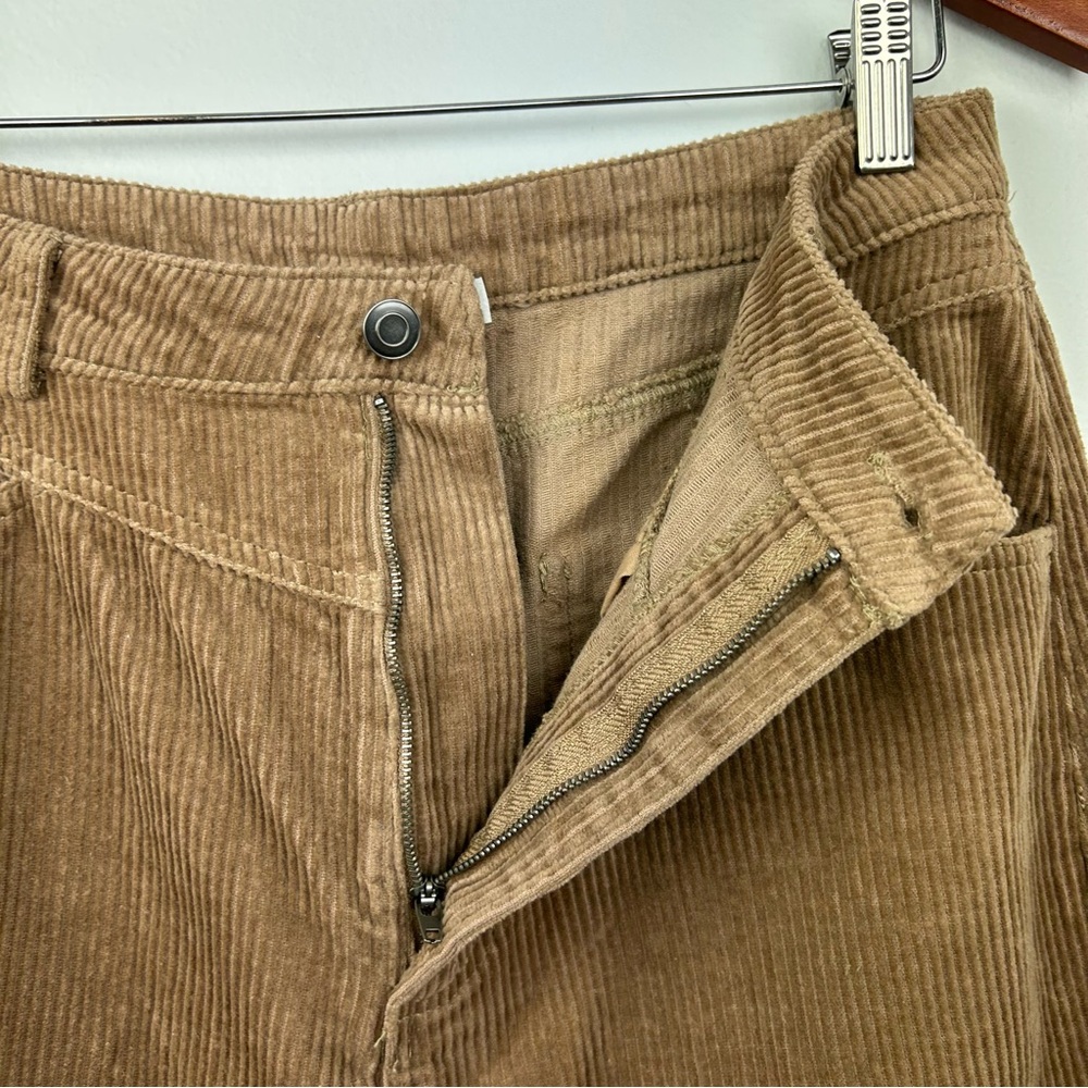 NWT Altar’d State Gabrielle corduroy midi slit skirt size L in taupe 100% cotton - Picture 8 of 13